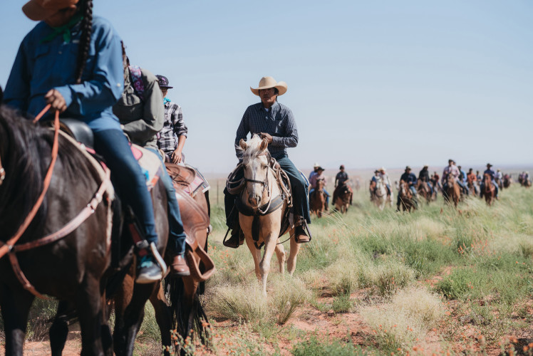 Navajo tribe family reunion ride