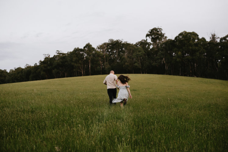 Engagement shoot in Australian bush